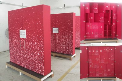 GS-SD9 perfume wall cabinet with fabrics laminate