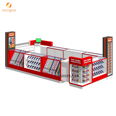 GS-P54 red mobile phone display kiosks solution