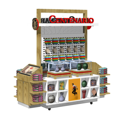 GS-SD76 Accessories display kiosk booth