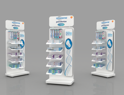 GS-SD81 tooth brush display rack stand