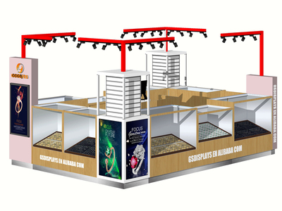 GS-J18 new style jewelry kiosk counter displays